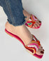 PINK Hand Embroidered Flats